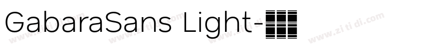 GabaraSans Light字体转换